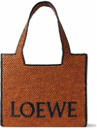 LOEWE - Paula’s Ibiza Logo-Embroidered Raffia Tote Bag