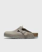 Birkenstock Boston Sfb Suede Grey - Mens - Sandals & Slides