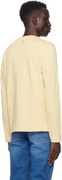 AMI Paris Beige Bonded Long Sleeve T-Shirt