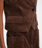 Ganni Cotton corduroy vest