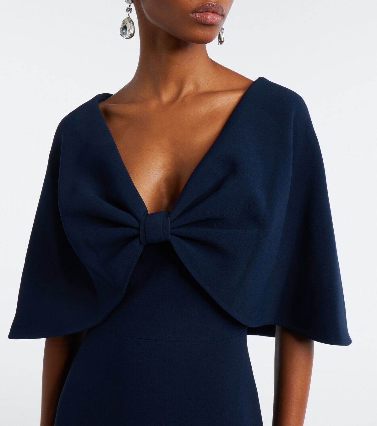 Elie Saab Caped crêpe gown