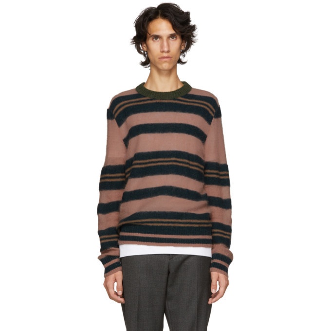 Photo: Marni Pink and Navy Striped Sweater