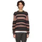 Marni Pink and Navy Striped Sweater