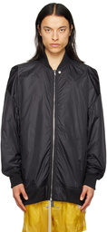 Rick Owens Black Jumbo Peter Flight Bomber Jacket