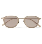 Eyevan 7285 - Square-Frame Acetate and Gold-Tone Titanium Sunglasses - Neutrals