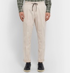 Brunello Cucinelli - Tapered Pleated Cotton-Blend Twill Drawstring Trousers - Unknown