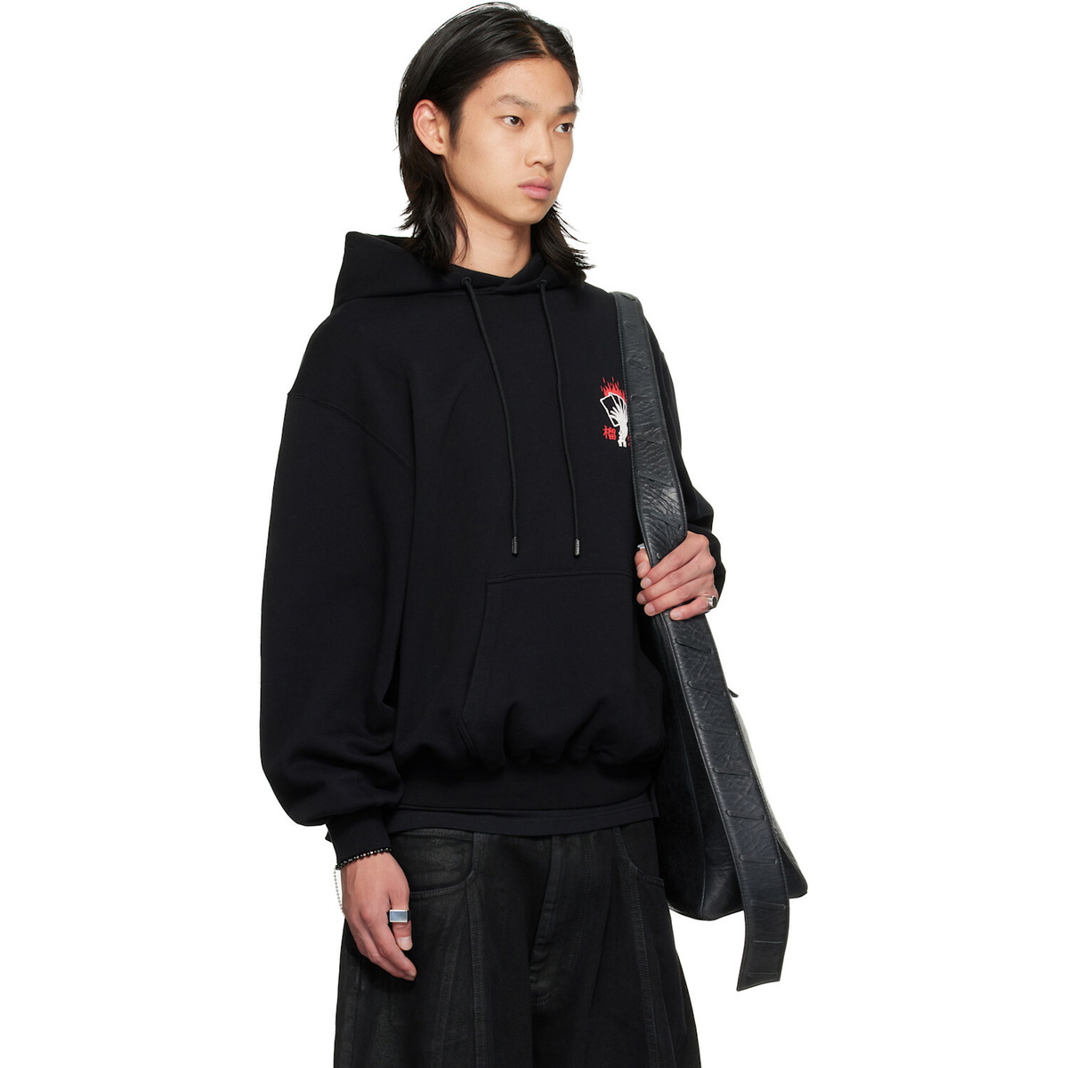 LU'U DAN Black Aftermath Hoodie