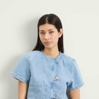 Hosbjerg Women's Bailey Denim Top in Light Blue
