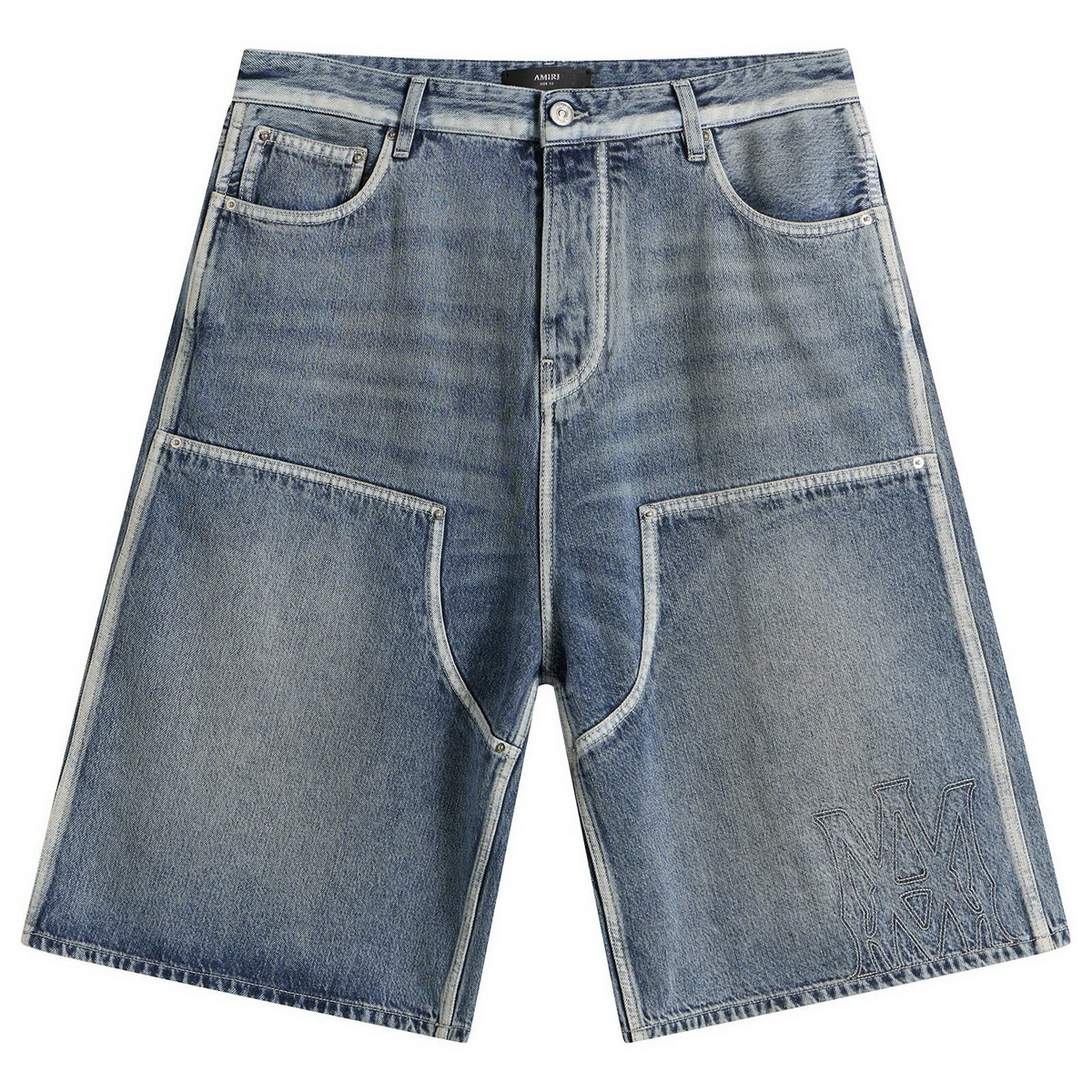 Amiri Men's MA Denim Carpenter Short in Pacific
