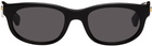 Bottega Veneta Black Oval Sunglasses