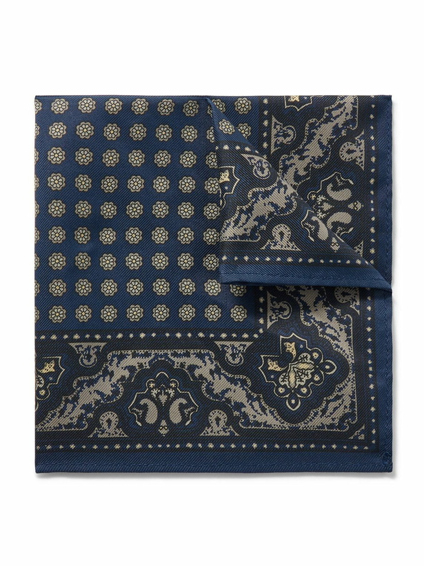 Photo: Dunhill - Printed Silk-Twill Pocket Square