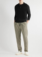 Canali - Slim-Fit Cashmere Half-Zip Sweater - Black
