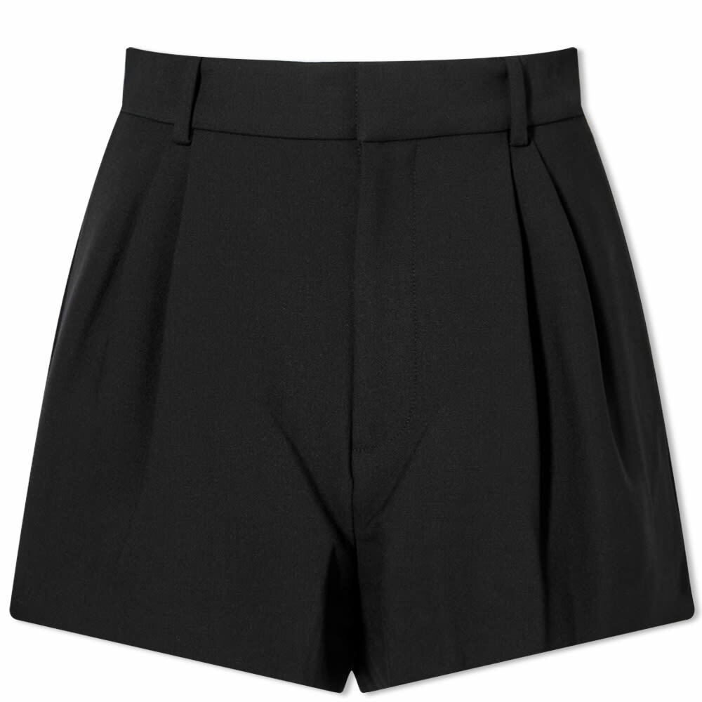 Photo: AREA NYC Women's Crystal Nameplate Short in Black