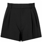 AREA NYC Women's Crystal Nameplate Short in Black
