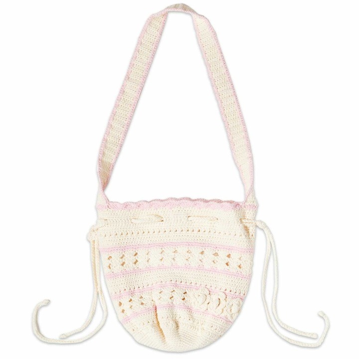 Photo: Frankies Bikinis Women's Eloise Crochet Bag in White