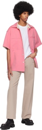 Wooyoungmi Pink Buttoned Denim Shirt