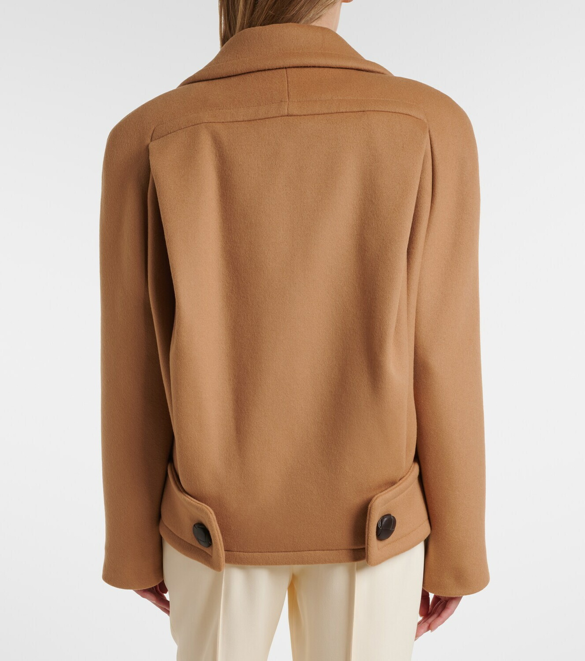 Stella McCartney Cropped wool peacoat