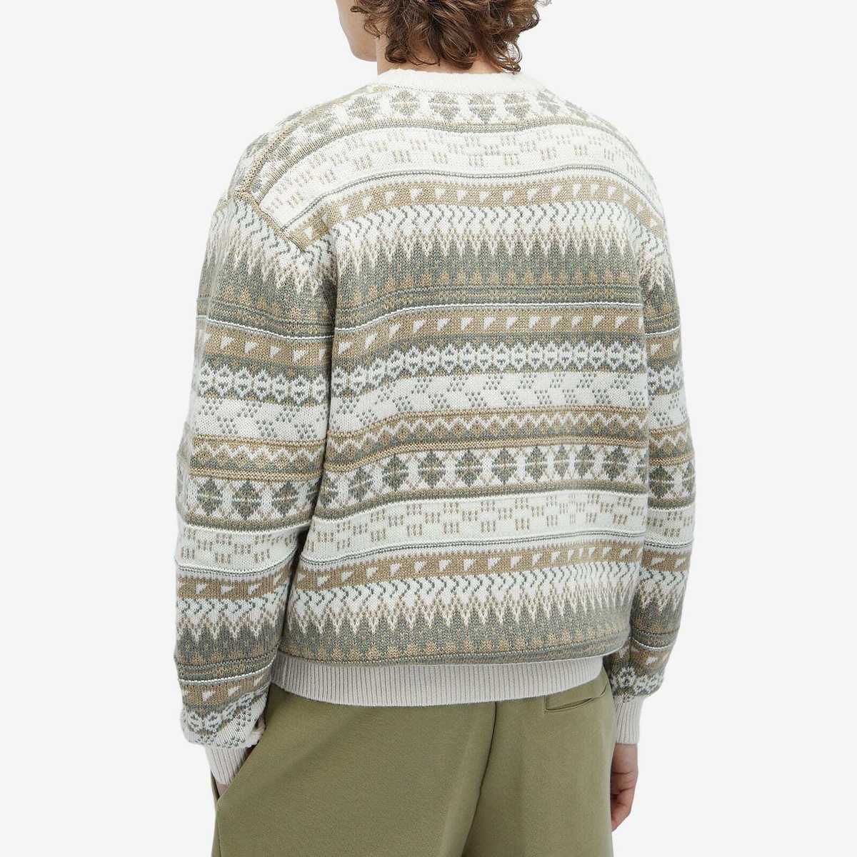 Nike Men's Apparel Life Fair Isle Sweater in Brown/Sail Nike Men's Apparel Life Fair Isle Sweater in Brown/Sail
