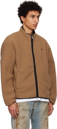 Nike Jordan Brown High-Pile Fleece Jacket