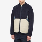 Folk Men's Puzzle Fleece Jacket in Navy Woad Mix