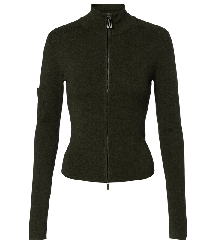Photo: Victoria Beckham Wool-blend zip-up sweater