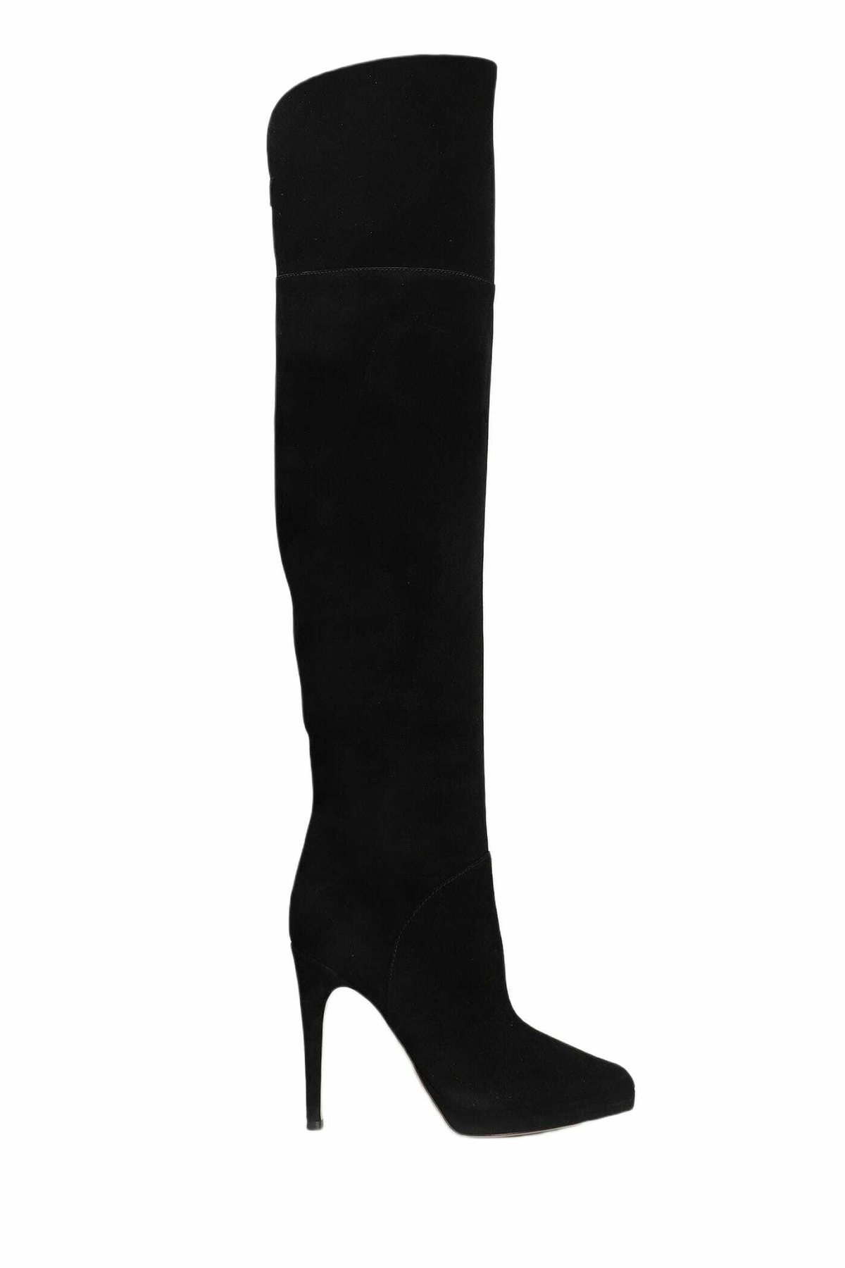 Casadei High Heels Boots In Black Suede