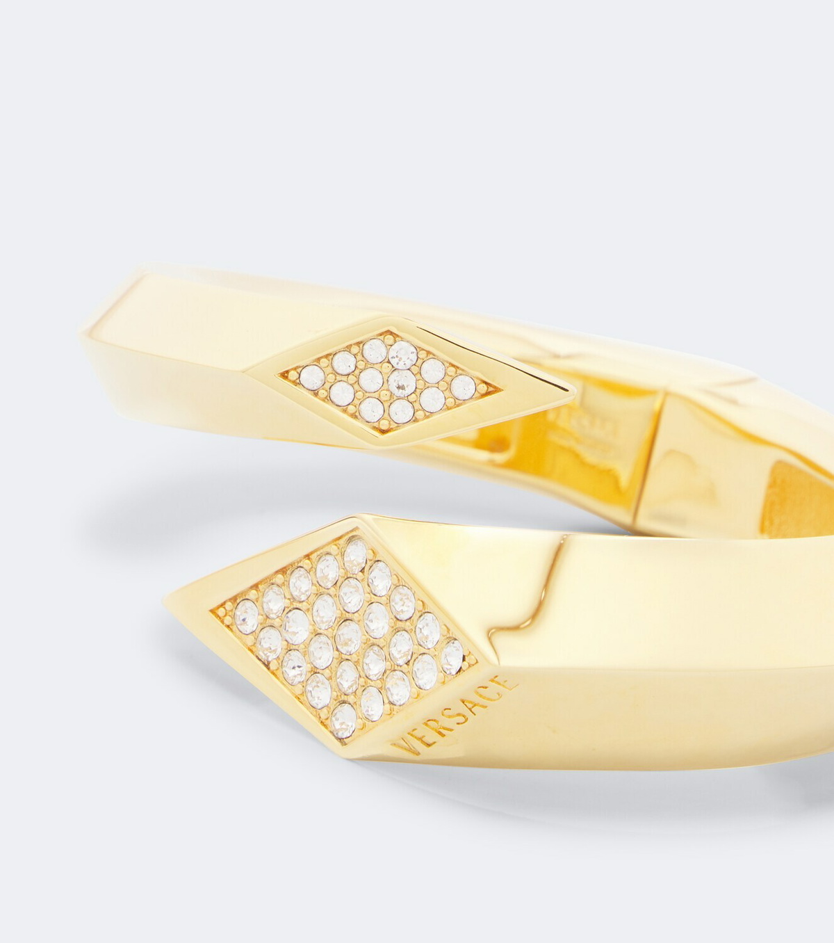 Versace Blade crystal-embellished cuff bracelet