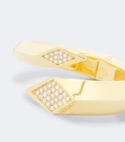 Versace Blade crystal-embellished cuff bracelet