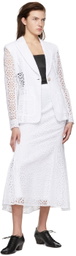 Erdem White Lilith Blazer