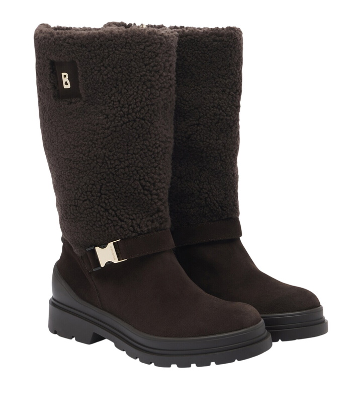 Photo: Bogner St. Moritz suede and shearling boots