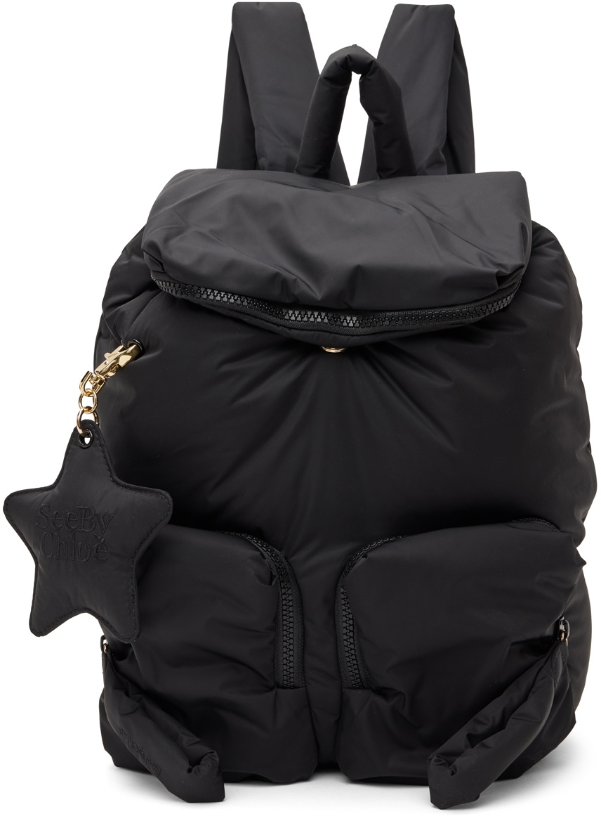 See by Chloé Black Joy Rider Backpack