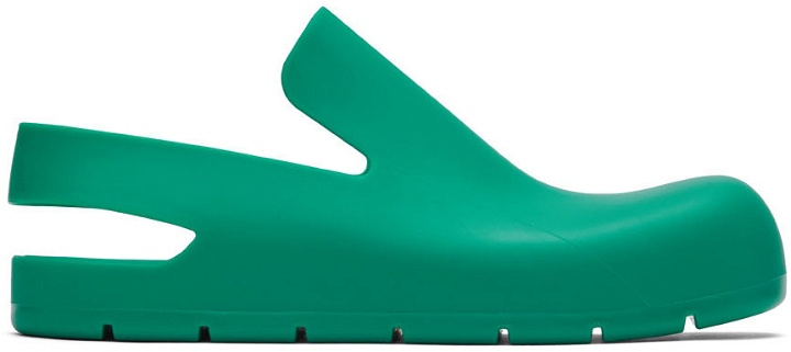 Photo: Bottega Veneta Green Puddle Loafers