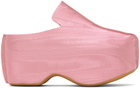 JW Anderson Pink Moiré Platform Clogs