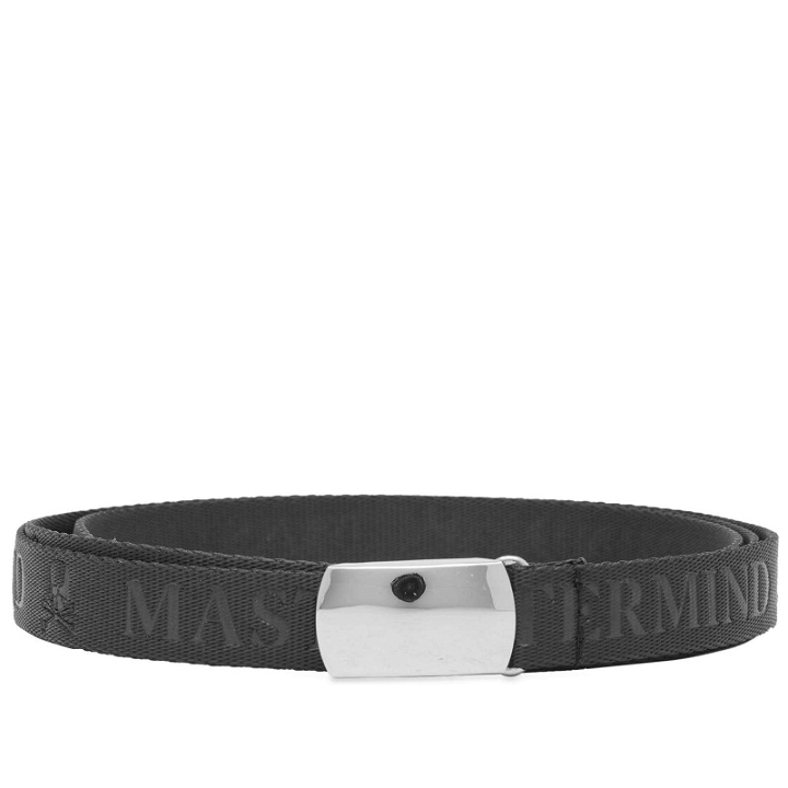 Photo: MASTERMIND WORLD Men's Tape Belt in Black