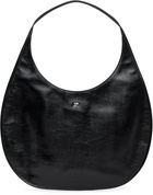 Courrèges Black Holy Naplack Leather Tote