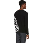Valentino Black and White Tiger Sweater