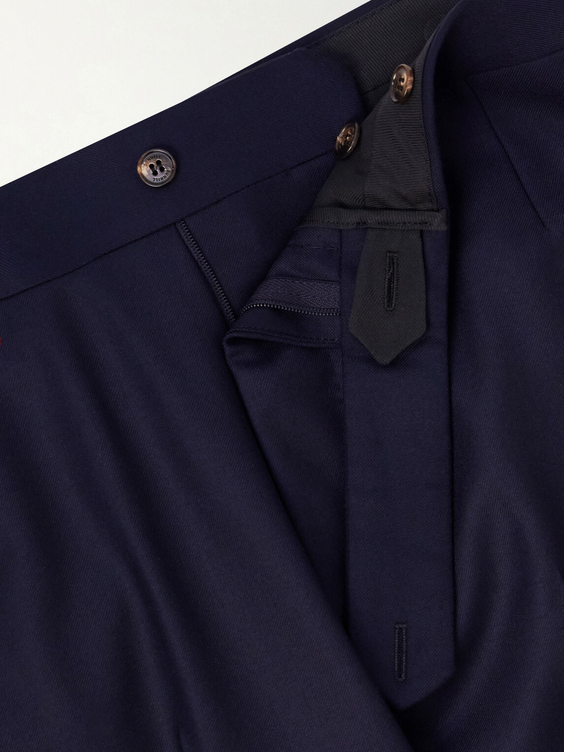 Dunhill - Tapered Wool Trousers - Blue