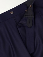Dunhill - Tapered Wool Trousers - Blue