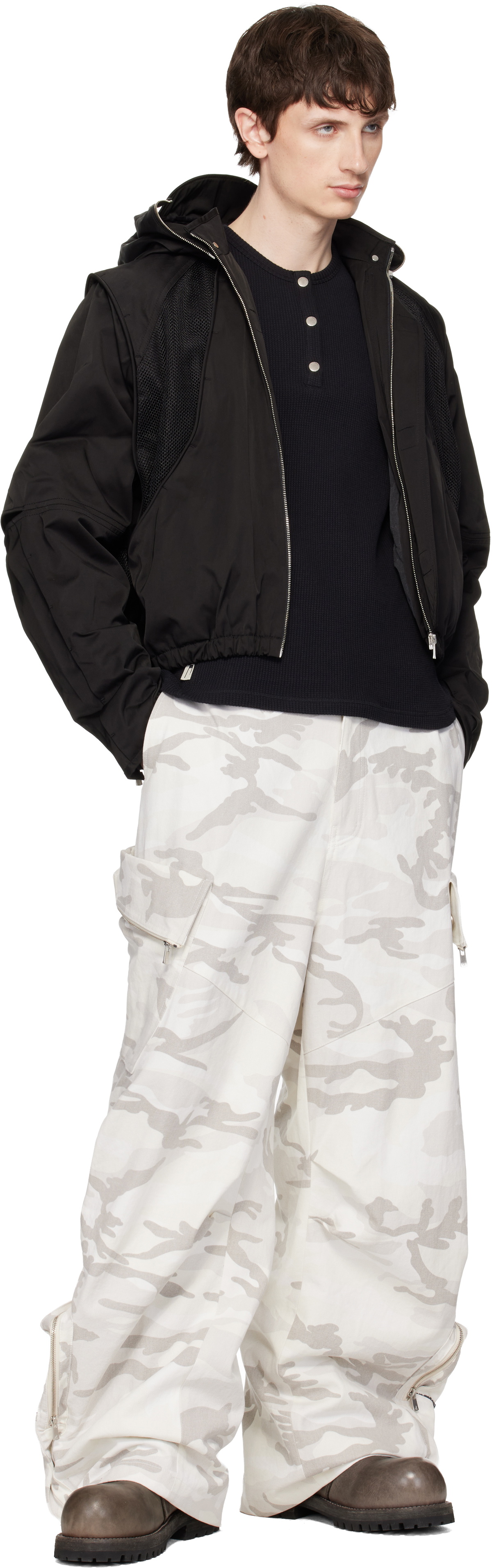 FFFPOSTALSERVICE Black Parachute Hooded Gen 2 Jacket