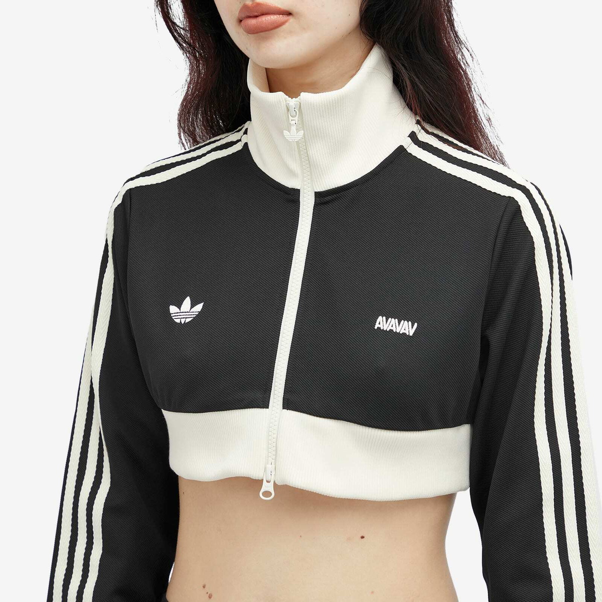 Adidas Women's by Avavav Cropped Track Top in Black adidas