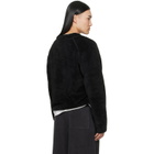 MM6 Maison Margiela Black Teddy Fleece Sweatshirt