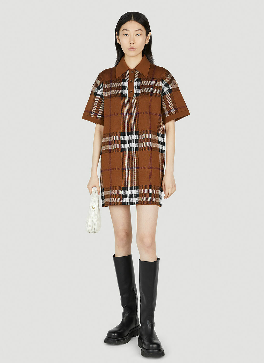 Burberry - Carmella Polo Shirt Dress in Brown Burberry