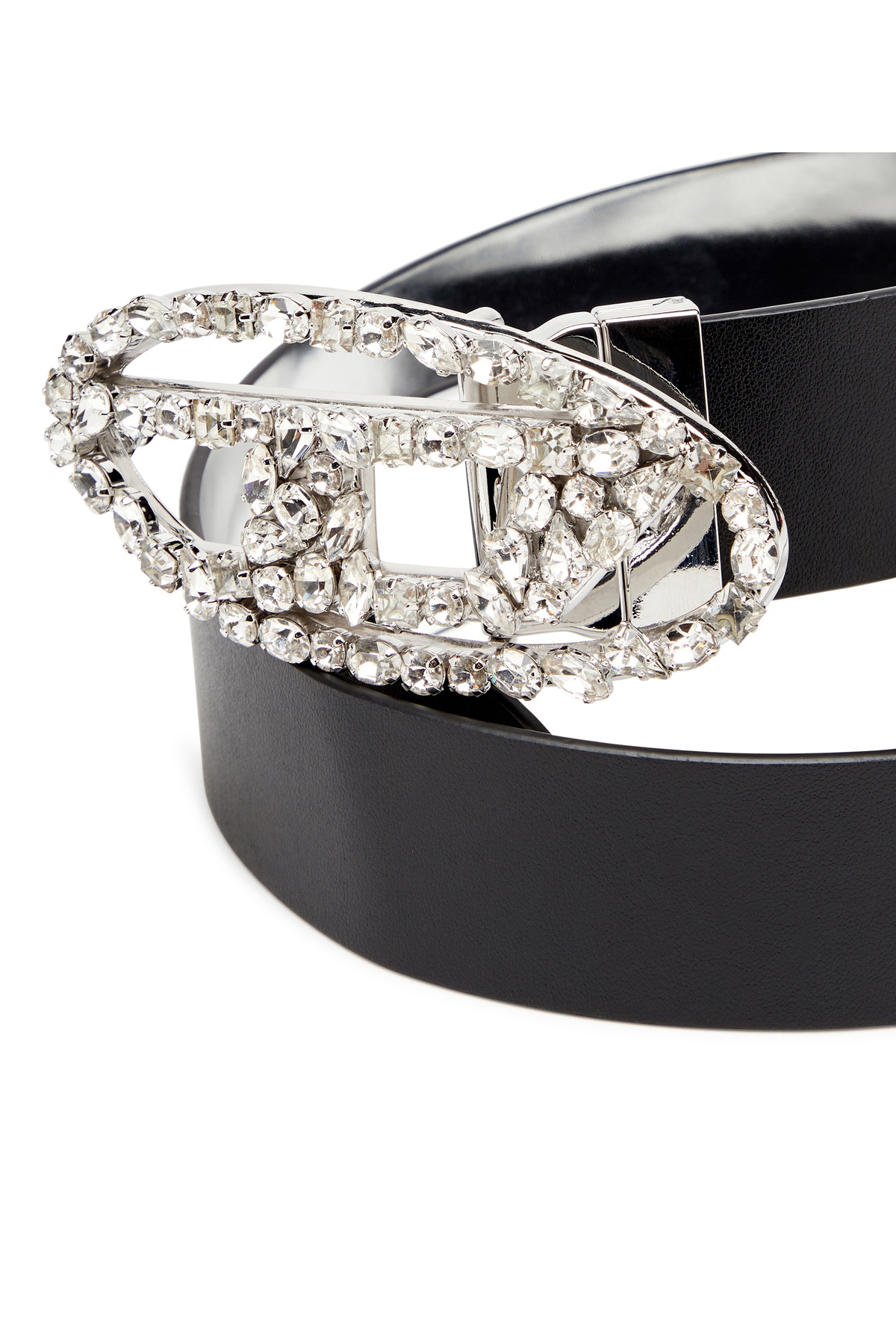 DIESEL☆ Reversible leather belt with crystal buckle Diesel Reversible leather belt with crystal buckle - Belts
