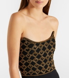 Rebecca Vallance Vesper embellished corset gown