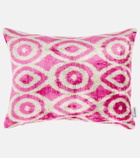 Les-Ottomans Printed silk and cotton velvet cushion