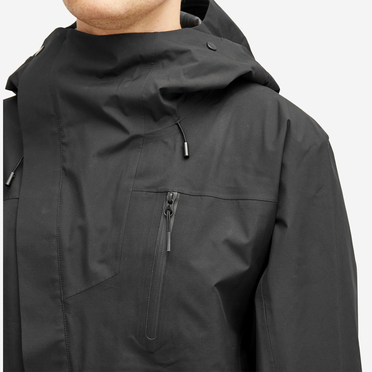 Maharishi Men's Waterproof 3L Storm Parka Jacket in Black