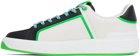 Balmain White & Black B-Court Sneakers