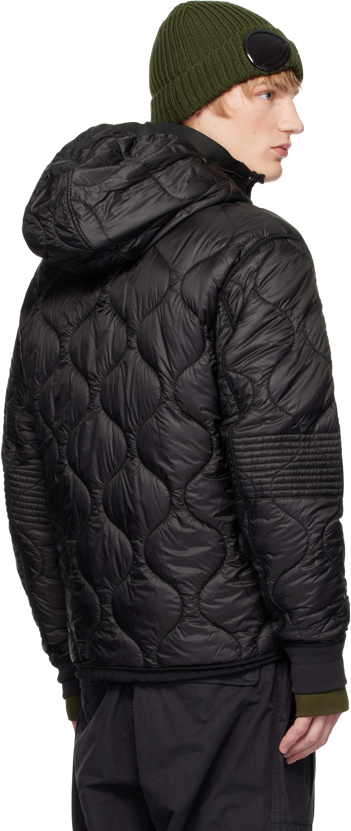 ジャケット・アウター PROFESSIONAL CPN JACKET SET UP BLACK L C.P. Company Black Medium Liner Lens Jacket C.P. Company