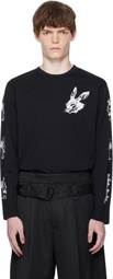 Simone Rocha Black Tortoise & Hare Long Sleeve T-shirt