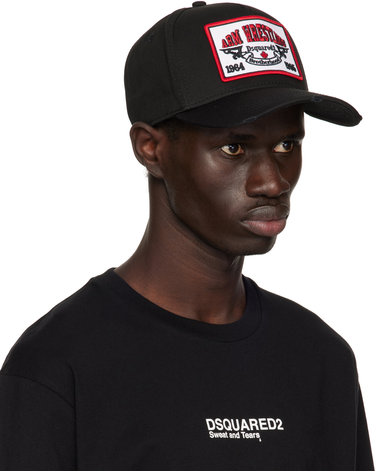 Dsquared2 Black Boxeur Baseball Cap